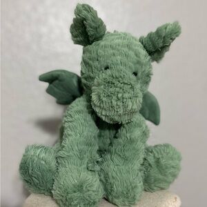 Jellycat Fuddlewuddle Sage Green Dragon Stuffed Animal | Mythical Plush Toy